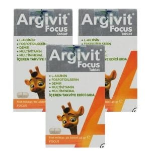 ارجيفيت فوكس للطول والذكاء 30 قرص " argivit focus